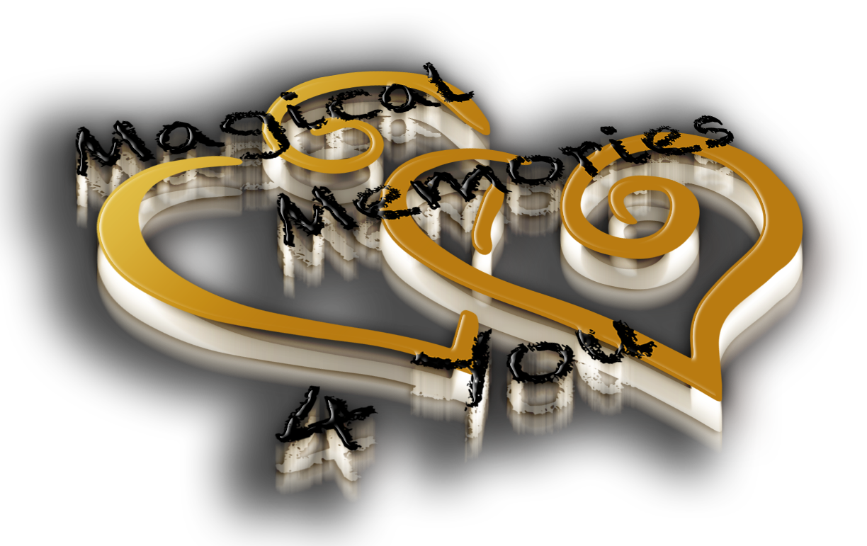 Gold double heart logo